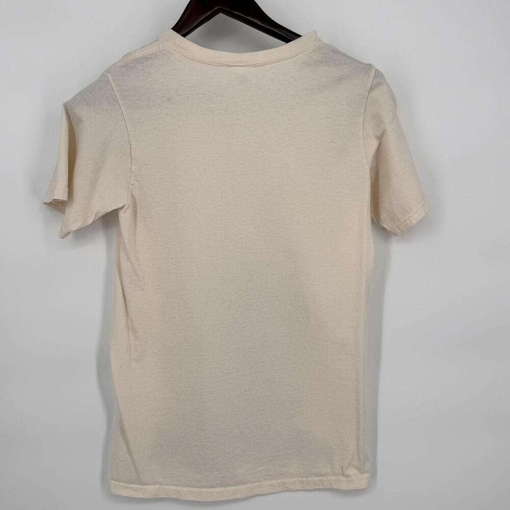 The Weeknd Shirt Mens Small Cream Organic Cotton Graphic Anvil Tee Pop Art - Picture 6 of 9
